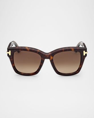 Christian Louboutin Icon 53mm Acetate Butterfly Sunglasses