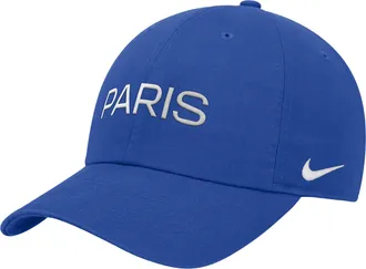 Nike PSG Club Nike Mens Adjustable Cap in Blue | C16713C104PSGF-RYL