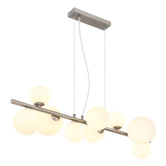 Globo Lighting L&aacute;mpara Colgante - Riha - N&iacute;quel - Vidrio Metal - Gran - Globo
