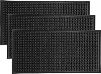 OEM Juego De 3 Alfombrillas Antideslizantes De Goma Para Servicio De Bar, Alfombrillas De Secado Para Vasos, Encimeras, Caf&eacute;, Whisky, C&oacute;cteles, Para Cocin