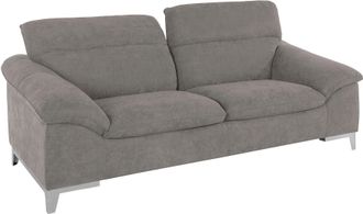 Cotta Polstergarnitur »Teresa« Set, Set bestehend aus: 2-Sitzer mit Kopfteilverstellung & Hocker