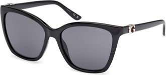 Guess GU00191 01A Womens Sunglasses Black Size 56