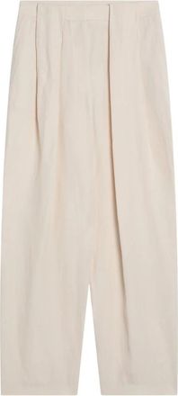 Stella McCartney Baggy Loose Broek - Dames - Wijde Broeken - Beige - S - Broeken