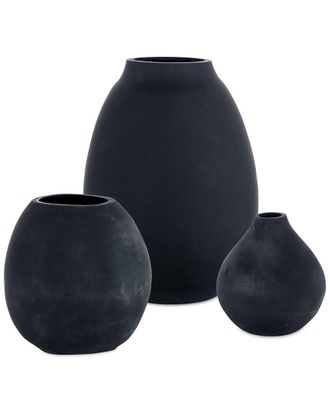 Uttermost Set Of 3 Hearth Matte Vases