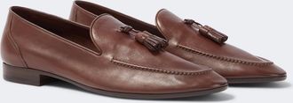 The Row Caden leather loafers