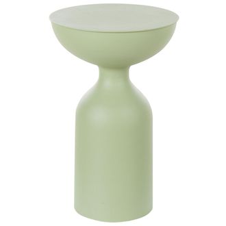 Beliani Beliani - Mesa Auxiliar De Metal Decorativa De Hierro Verde Claro Cota
