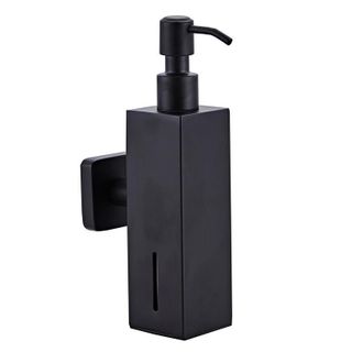 OEM Dispensador De Jab&oacute;n Mural Para Ba&ntilde;o, Dispensador De Jab&oacute;n De Acero Inoxidable, Soporte Cuadrado Negro Para Jab&oacute;n L&iacute;quido