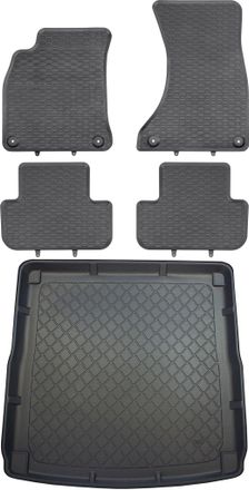 OEM Juego De Alfombrillas De Goma Para Coche Y Maletero Para Audi A4 B8 Kombi (de Abril De 2008 A Octubre De 2015)