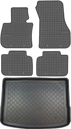 OEM Bmw Serie 2 F45 Active Tourer Monovolumen Desde Septiembre De 2014. Juego De Alfombrillas De Goma Para Coche Y Alfombrilla Para Maletero