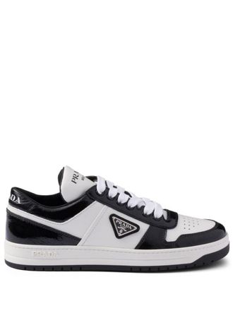 Prada Downtown Leather Sneakers Shoes