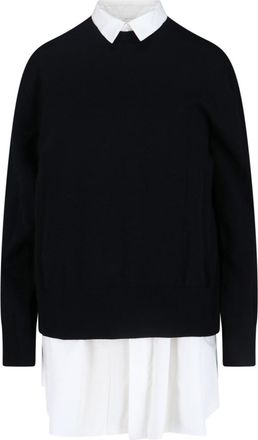 sacai Abito In Maglia E Cotone