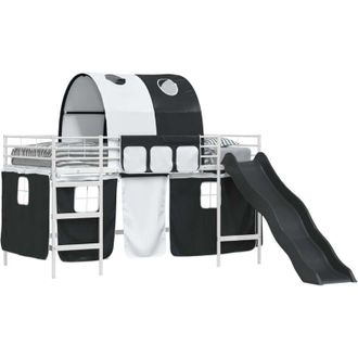 vidaXL Estructura De Litera Para Ni&ntilde;os Y Negro 99,5 X 200 Cm Metal Vidaxl