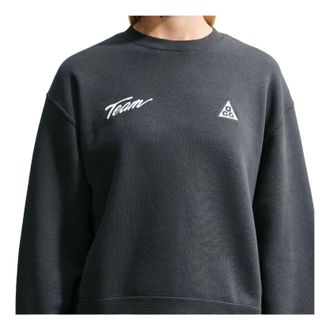 Nike (WMNS) Nike x ACG Tuff Fleece Sweatshirt Dark Smoke Grey White IU8168-070