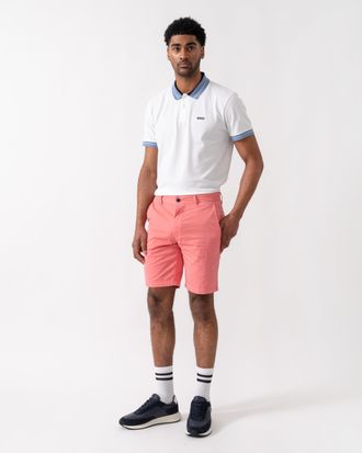 Boss Orange by Hugo Boss Mens Slim Fit Shorts in Light Pink Cotton - Size 38 (Waist)