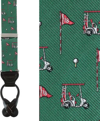 Trafalgar Store The Golf Dream Silk Braces Button End