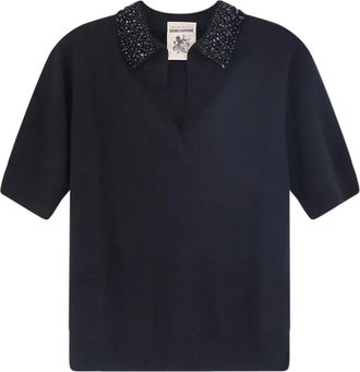 Semicouture Mujer, Camisetas, Negro, Talla: L