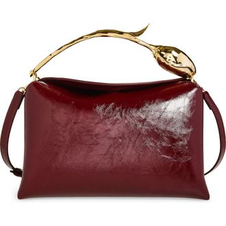 Erdem Medium Bloom Leather Handbag in Ruby Red at Nordstrom