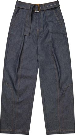 Munthe Obey Wide Jeans - Dames - Loose Fit Jeans - Blauw - M - Jeans