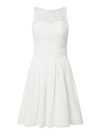 Unique Brautkleid mit Zierperlen in Offwhite, Gr&ouml;&szlig;e 40