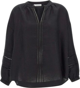 Jcsophie Mujer, Blusas y Camisas, Negro, Talla: M