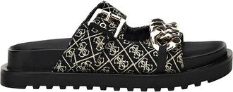 Guess Slippers - Dames - Sandalen - Zwart - 36 EU - Katoen - Schoenen
