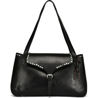 OLD TREND Monarda Genuine Leather Minimal Everyday Shoulder Bag in Black at Nordstrom