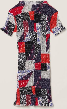 Miu Miu Patchwork poplin mini-dress
