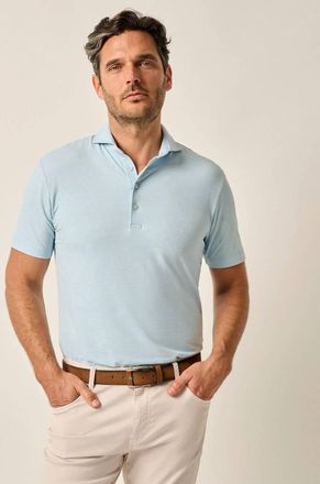 Johnnie-O Idris Performance Polo In Cerulean