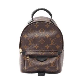 Louis Vuitton Pre-owned Palm Springs Mini Monogram Coated Canvas Backpack - Dames - Vintage Rugzakken - Bruin - ONE Size - Leer - Vintage