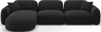 CXL by Christian Lacroix 4-Sitzer Designer Ecksofa 320 Lucien mit Eckteil links - Samtbezug Bubble