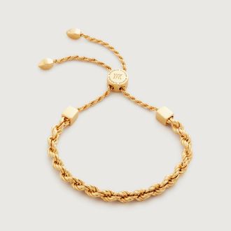 Monica Vinader Gold Corda Bold Friendship Bracelet