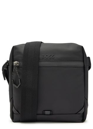 BOSS Boss Stenson Logo Coated Canvas Cross-body bag - Black - One Size