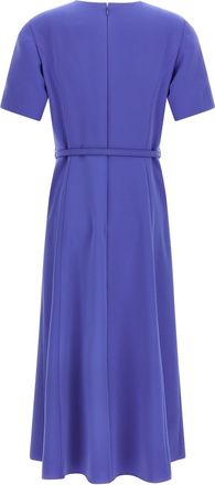 Carolina Herrera Womens Blue Polyester Midi Dress