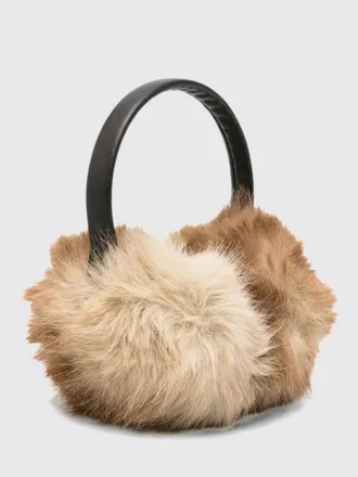 Apparis Beige Animal Print Faux Fur Earmuffs