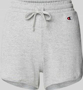 Champion Sweatshorts mit Label-Detail in Hellgrau, Gr&ouml;&szlig;e XS