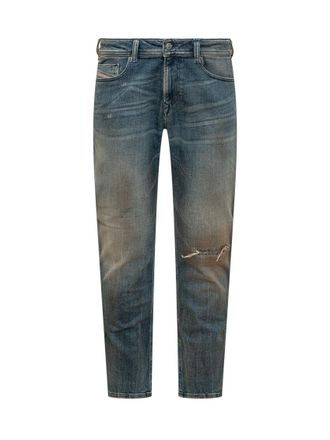 Diesel Blue Slim Mid Rise Jeans