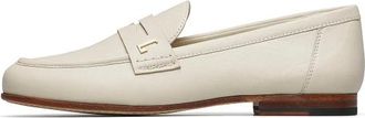 Loriblu Nappa Leren Loafers - Dames - Loafers - Wit - 38 EU - Leer - Schoenen