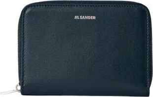 Jil Sander Pocket Zip Around Portemonnee - Heren - Portefeuilles - Zwart - ONE Size - Leer - Accessoires
