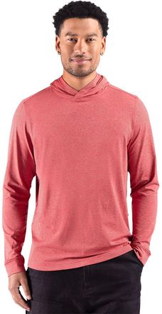 Cutter & Buck Adapt Recycled Soft Knit Stripe Mens Hooded Pullover