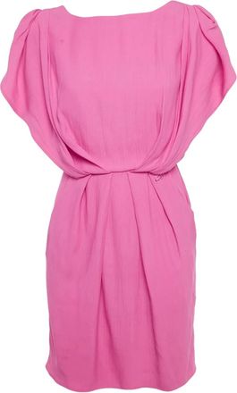 Blumarine Abito corto in cr&ecirc;pe - Rosa