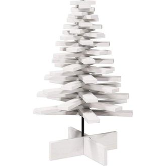 vidaXL Rbol Navidad De Adorno Madera Maciza Pino Blanco 80 Cm Vidaxl