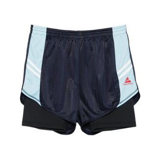 Martine Rose Training Shorts, male, Multicolor, Size: M Double Football Shorts