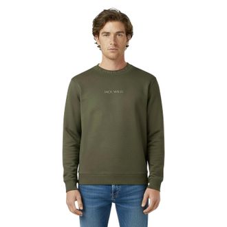 Jack Wills Heren Sweatshirt met ronde hals (Blad)