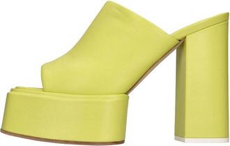 3Juin Leren Mules - Dames - Muiltjes - Geel - 39 EU - Leer - Schoenen