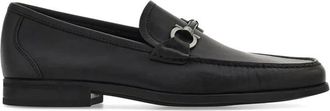 Ferragamo Gancini Ornament Loafer - Heren - Loafers - Zwart - 42 1/2 EU - Leer - Schoenen