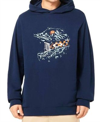 Oakley Mens Finish Line Hoodie In Team Navy