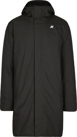 K-Way hooded long-sleeves coat - men - Nylon - XXXL - Black