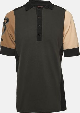 Roberto Cavalli Multicolor Patterned Cotton Polo T-Shirt