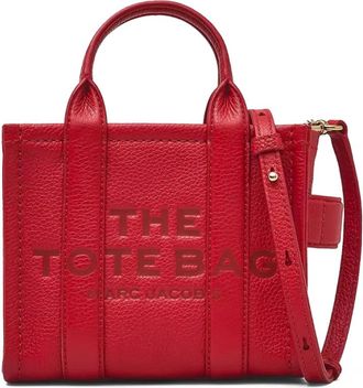 Marc Jacobs Handbags, female, Red, Size: ONE SIZE The Leather Crossbody Tote