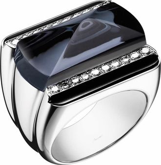 Baccarat Ladies Rings Louxor series 2808052 Ring Size 5 Gray Crystal